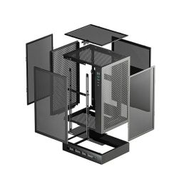 Deepcool DEE6933412774228 Minitorre Digital CH170 sin Fuente de Alimentación, Formato M-ITX, Color Negro