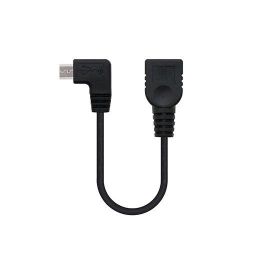 Nanocable Cable USB 2.0 OTG Acodado Tipo Micro B-M-A-H Negro 15 cm Precio: 0.95000004. SKU: S0225107