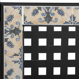 Banco Alexandra House Living Negro Hierro Azulejo 50 x 88 x 110 cm