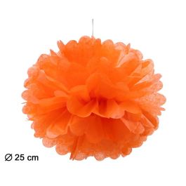 Pompom 25 cm Naranja