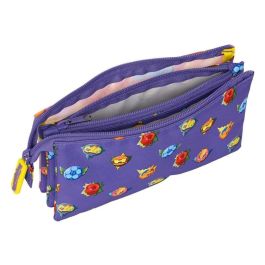 Portatodo Triple SuperThings Guardians of Kazoom Morado Amarillo (22 x 12 x 3 cm) Portatodo Triple SuperThings Guardians of Kazoom Morado Amarillo (22 x 12 x 3 cm)