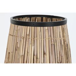 DKD Home Decor Jarron Decorativo Balines de Ratan y Metal, Colores Natural y Negro, 38x38x73 cm DKD Home Decor Jarron Decorativo Balines de Ratan y Metal, Colores Natural y Negro, 38x38x73 cm