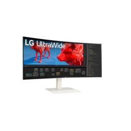 LG 38" 38BR85QC-W Ultrawide Curved Monitor IPS 21:9 HDMI DP USB 1ms Blanco