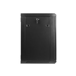 Lanberg Armario Mural Rack 19 Pulgadas 12U, Acero, Negro, Vidrio Templado, 60 kg Capacidad Máxima Lanberg Armario Mural Rack 19 Pulgadas 12U, Acero, Negro, Vidrio Templado, 60 kg Capacidad Máxima