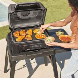 Ninja Plancha para Barbacoa OG850/901 Woodfire - Accesorio para Parrilla Eléctrica de Exterior, Ideal para Vegetales y Alimentos Delicados