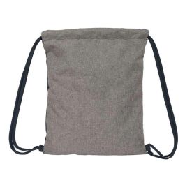 Bolsa Mochila con Cuerdas Kappa Dark navy Gris Azul marino 35 x 40 x 1 cm