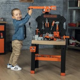 Smoby SMO3032163607410 - Black+Decker Bricolo Builder - Taller de Bricolaje para Niños +3 Años