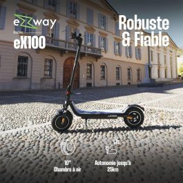 EZWAY EX100 Patinete eléctrico 450W, ruedas de 10 pulgadas, 25 km autonomía