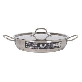 Cacerola Baja con Tapa Acero Inoxidable 28 cm 4.3L Quttin (2 Unidades) Cacerola Baja con Tapa Acero Inoxidable 28 cm 4.3L Quttin (2 Unidades)