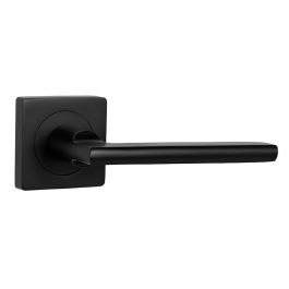 Herrajes ALK Manivela con Roseta Cuadrada 50x50 mm de Aluminio, Modelo Rental, Acabado Negro Mate para Puertas Precio: 8.49999953. SKU: B1GZL6BG27