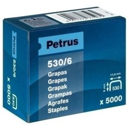 Grapas Petrus Clavadora 530/ 6 Mm. Cobreadas Caja De 5000 Precio: 10.50000006. SKU: BIX77507