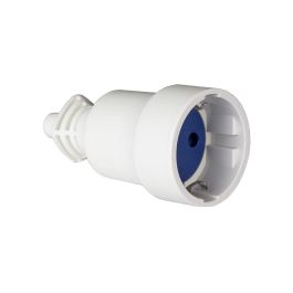 Solera Base aérea PVC 16A 250V T/TL 4,8mm blanco sujetacables abatible 707cb