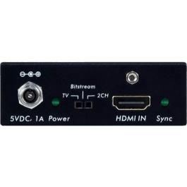 MUXLAB Extractor de Audio HDMI 4K/60Hz con Salidas HDMI, Óptica y Minijack de Audio