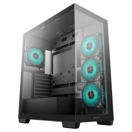 DeepCool CG580 4F, Midi Tower, ATX, ITX, micro ATX, Negro, 7 Ranuras, 3 Ventiladores, 140mm, 41cm GPU, 21cm PSU, 17.6cm CPU