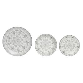 Vajilla Scandi DKD Home Decor Gris Claro 20 x 4 x 20 cm Set de 18