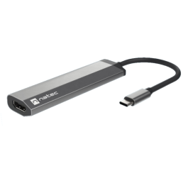 NATEC Fowler Slim Hub USB-C 3.2 Gen 1 (5 Gbit/s) con Carcasa de Aluminio Negro y Cromo, Compatible Windows/Android Precio: 25.4999998. SKU: S5616756