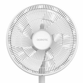 Oceanic OCEAVP50W1 Ventilador de pie 50W Ø 40cm 3 velocidades Oscilante Inclinable Blanco
