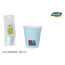 Set de 24 vasos de cartón azul baby 200 cc Algon (36 Cajas) Precio: 32.49999984. SKU: B14XJ2FAD4