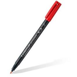 Staedtler Lumocolor 318 WP. Rotulador permanente de retroproyección. Punta fina 0,6 mm. Estuche 4 colores. Para casi todas las superficies.