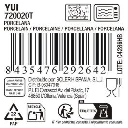 La Mediterranea Fuente Redonda Japo Ø20 cm Reac. "Yui" (18 Unidades)