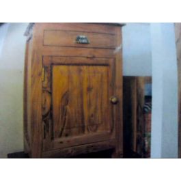 DKD Home Decor Mesita de Noche Colonial Madera Maciza Acacia Natural Dorado 32x65x45 cm (2 Unidades)