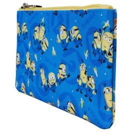 Loungefly Cartera Nylon Minions Gru Mi Villano Favorito con Cremallera y Detalles Estampados 20x10.62cm