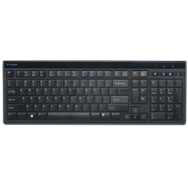 Kensington Teclado Delgado USB Advance Fit Perfil Ultraplano Conexión USB Francés Negro Mate