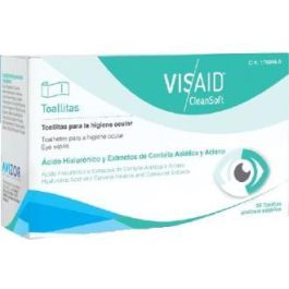 Visaid Cleansoft Toallitas Oculares Unidosis con Ácido Hialurónico, Aciano y Centella Asiática, 20 Unidades. Aptas para Adultos, Niños y Bebés Precio: 12.50000059. SKU: B1FR6P3E3S
