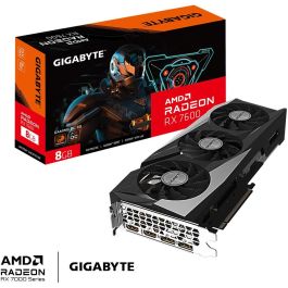 Gigabyte 9VR76GO-00-G10 Tarjeta Gráfica Radeon RX 7600 Gaming OC 8GB GDDR6 WINDFORCE 2755 MHz Boost HDMI DP