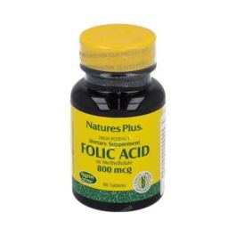NATURES PLUS Ácido Fólico Vitamina B9 800 µg para Embarazo y Malformaciones Congénitas, Apto Veganos, 90 Comprimidos Precio: 10.5900003. SKU: B1AAX4K6X2