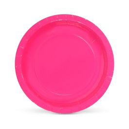 Set de 10 platos de cartón fucsia Algon 20 cm (36 Cajas) Set de 10 platos de cartón fucsia Algon 20 cm (36 Cajas)