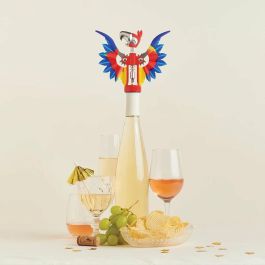 OTOTO Pinot Sacacorchos / Abrebotellas de Silicona y Acero Inoxidable Multicolor 180mm