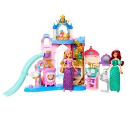 Mattel Jbf96 Palacio de Mascotas Disney Princess - Conjunto de Juego Grande con 3 Figuras y 20+ Accesorios, 65cm, 7 Zonas, +3 años