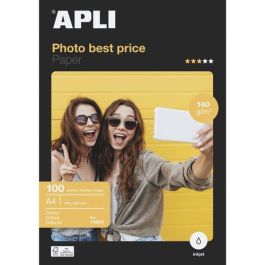 Apli Papel Fotográfico Glossy DIN A4 140 gr para Impresoras Ink-Jet - Secado Rápido, 100 Hojas Precio: 14.49999991. SKU: BIX11804