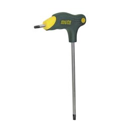 Mota Herramientas Llave Torx en T con Mango T45-8x125mm Lw45, Punta Imantada, Cromo Vanadio, Cabo Bi-Inyectado