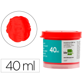 Liderpapel Tempera Escolar 40 ml Rojo para Papel, Cartulina, Madera y Tela Precio: 3.58999982. SKU: B13L4RZGLQ