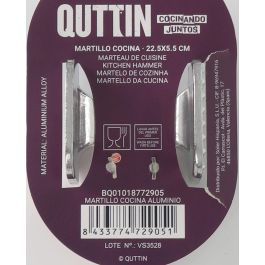 Quttin Martillo de Cocina de Aluminio 22 x 5 x 5 cm 93 gr (18 Unidades)