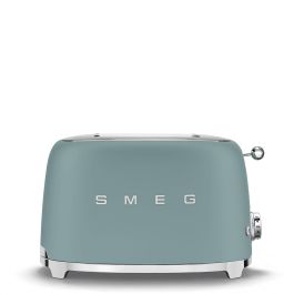 Smeg TSF01EGMEU Tostadora de Pan de 2 Ranuras Anchas, Estilo Retro Años 50, Acabado Verde Precio: 151.68999956. SKU: B1EK66AXTF