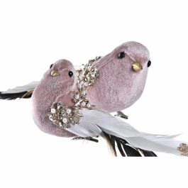 Figura Navidad Alpina DKD Home Decor Rosa Negro 8 x 8 x 25 cm (2 Unidades) Figura Navidad Alpina DKD Home Decor Rosa Negro 8 x 8 x 25 cm (2 Unidades)