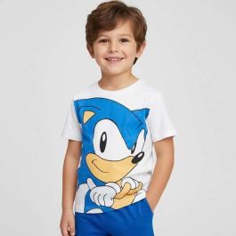 Cerdá Pijama Corto Sonic para Niños Talla 10 Años - Algodón Single Jersey - Modelos Surtidos