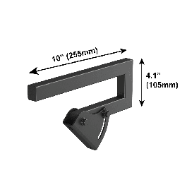 IsoAcoustics V120 Soporte en C para altavoces profesionales de pared y techo, ajustable hasta 45 grados