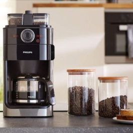 CAFETERA PHILIPS GRIND & BREW HD7769/00 - 1000W - DEPÓSITO 1.2L - 2*DEPÓSITOS PARA MOLINO - HASTA 12 TAZAS - INCLUYE MOLINILLO - ACERO INOX