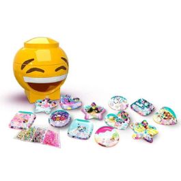 Bizak 63332665 Kit Crea Tus Pegatinas 3D - Diseña Stickers Originales con Purpurina, Gemas y Formas Smiley. Edad +6 años