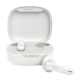 Auriculares Bluetooth JBL Wave Flex con estuche de carga/ Autonomía 8h/ Blancos