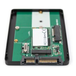 Digitus Adaptador 2.5" SATA M.2 o mSATA Caja Externa para SSD Color Negro