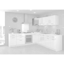 Unidad de cocina de esquina alta START L 58 cm - Blanco brillante