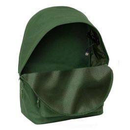 Safta Mochila Doble Portátil 15,6" con USB, Real Madrid Chica Caqui, 31x44x18 cm