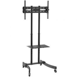 Fonestar STS-4664N Soporte de Suelo Inclinable para TV 37-70" VESA 600x400 con Ruedas, Bandeja DVD y hasta 40kg Negro