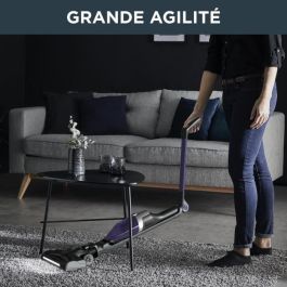 Rowenta Wireless Broom Vacuum, tubo flexible, compacto, todo tipo de superficie, autonomía 40 min, X-trem, negro/púrpura RH1238WO