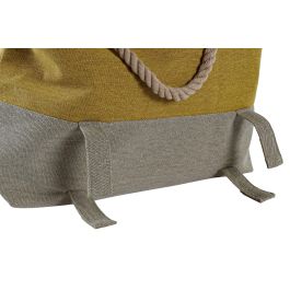 DKD Home Decor Bolso Mediterraneo Verde Mostaza de Poliéster y Algodón, 51x14x39cm, Set de 2 piezas, Cierre Cremallera DKD Home Decor Bolso Mediterraneo Verde Mostaza de Poliéster y Algodón, 51x14x39cm, Set de 2 piezas, Cierre Cremallera